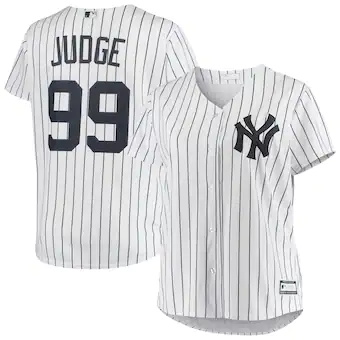 womens aaron judge white new york yankees plus size replica